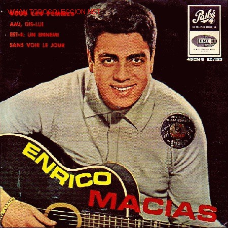 Discos de vinilo: ENRICO MACIAS  DISCO EP ESPA&Ntilde;OL - Foto 1