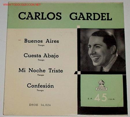Discos de vinilo: ANTIGUO DISCO DE CARLOS GARDEL - Foto 1