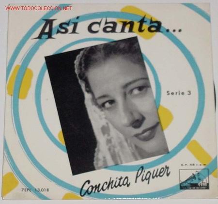 Discos de vinilo: ANTIGUO DISCO DE CONCHITA PIQUER - Foto 1