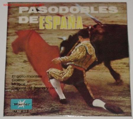 Discos de vinil: ANTIGUO DISCO DE PASODOBLES DE ESPA&Ntilde;A