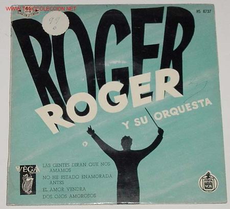 Discos de vinilo: ANTIGUO DISCO DE ROGER Y SU ORQUESTA - Foto 1