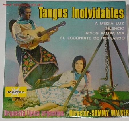 Discos de vinilo: ANTIGUO DISCO DE TANGOS INOLVIDABLES - Foto 1
