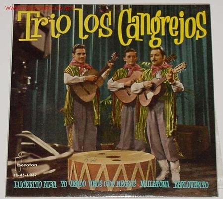 Discos de vinilo: ANTIGUO DISCO DEL TRIO LOS CANGREJOS