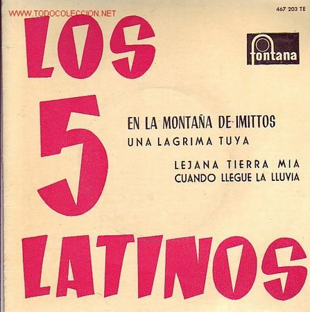 Discos de vinilo: LOS 5 LATINOS  DISCO EP FONTANA - Foto 1