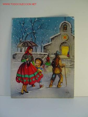 Discos de vinilo: TARJETA POSTAL-DISCO FONOSCOPE NAVIDAD 2 - Foto 1