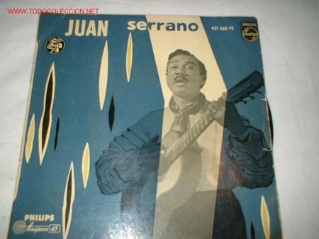 Discos de vinilo: ANTIGUO DISCO SINGLE -JUAN SERRANO- BARCELONA 1958.