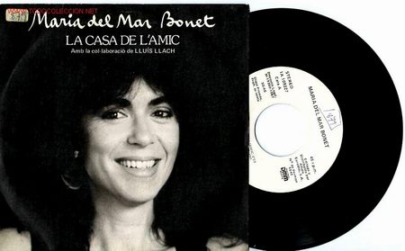 Discos de vinilo: MARIA DEL MAR BONET SINGLE PROMO MUSICA DE LLUIS LLACH