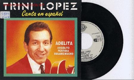 Vinyl-Schallplatten: TRINI LOPEZ  EP PROMO CANATNDO EN ESPA&Ntilde;OL 4 STANDARDS