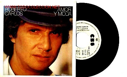 Disques de vinyle: ROBERTO CARLOS CANTA EN ESPA&Ntilde;OL SINGLE PROMO WHITE LABEL 1 CARA LETRAS
