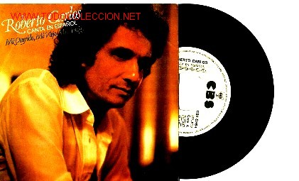 Disques de vinyle: ROBERTO CARLOS CANTA EN ESPA&Ntilde;OL MI QUERIDO MI VIEJO MI AMIGO SINGLE PROMO WHITE LABEL