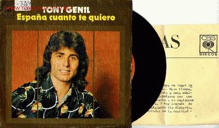 Disques de vinyle: TONY GENIL ULTRA TRASH BIZARRE SINGLE CON HOJA PROMO