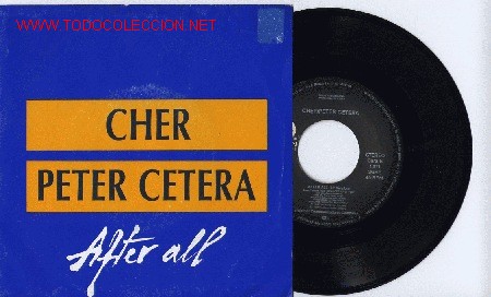 Discos de vinilo: CHER Y PETER CETERA DE CHICAGO SINGLE PROMO 1989 - Foto 1