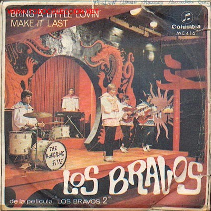 Discos de vinilo: Los bravos single bring a little lovin - Foto 1