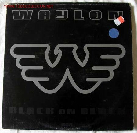 Discos de vinilo: WAYLON JENNINGS ( BLACK ON BLACK ) LP33 - Foto 1
