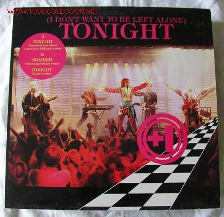 Discos de vinilo: TONIGHT (I DONT WANT TO BE LEFT ALONE) MAXISINGLE 45 - Foto 1