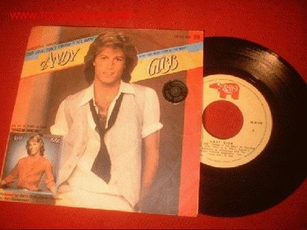 Discos de vinilo: SINGLE ANDY GIBB -NUESTRO AMOR-. A&Ntilde;O 1978. - Foto 1