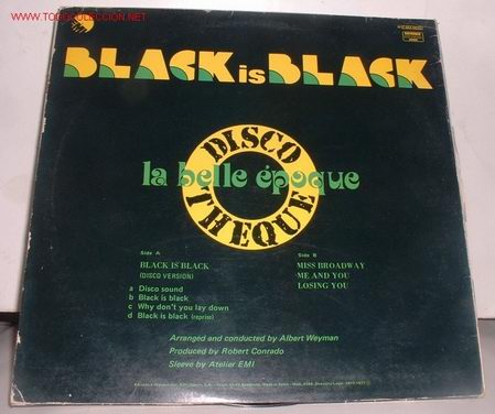 Discos de vinilo: DISCO:  DISCO   LP BLACK IS BLACK  VV - Foto 1