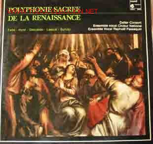 Discos de vinilo: POLYPHONIE SACREE DE LA RENAISSANCE. Tallis - Byrd - Gesualdo - Lassus - Sch&uuml;tz