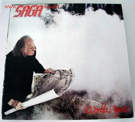 Discos de vinilo: SAGA (WORLDS APART) 1981 LP33 - Foto 1