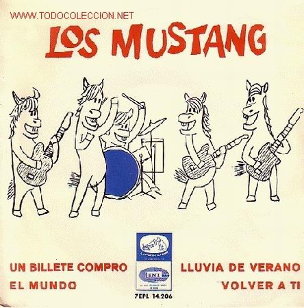 Discos de vinilo: LOS MUSTANG DISCO EP un billete compro EPL14.206 1965 - Foto 1