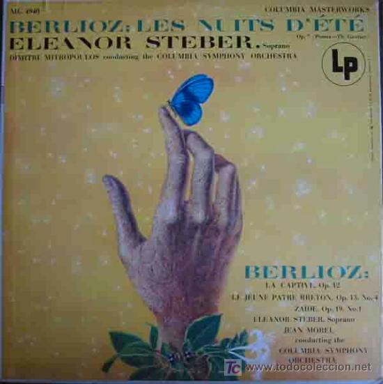 Discos de vinilo: BERLIOZ: LES NUITS D'ET&Eacute;. ELEANOR STEBERG, SOPRANO