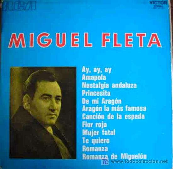 Discos de vinilo: MIGUEL FLETA - Foto 1