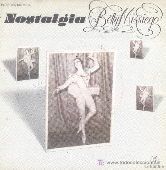 Vinyl-Schallplatten: BETTY MISSIEGO-NOSTALGIA + TAN SOLO UNA MUJER SINGLE VINILO 1980 PROMOCIONAL EX-EX