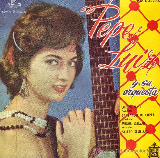 Disques de vinyle: PEPE LUIZ DISCO EP PASADOBLES HQ 0047-07 1961 DI`PAVOX