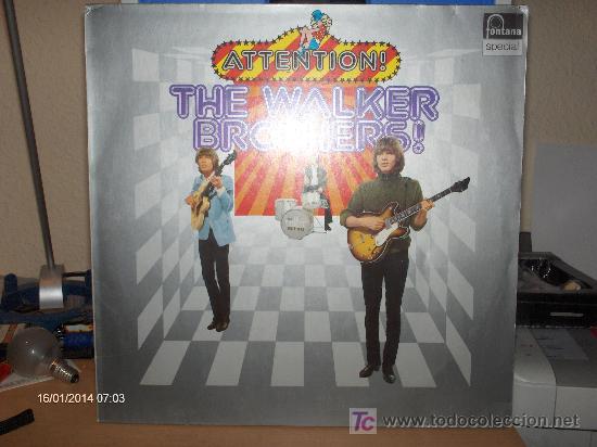Discos de vinilo: THE WALKER BROTHES ------ ATTENTION - Foto 1
