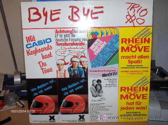 Discos de vinilo: TRIO ----- BYE BYE - Foto 1