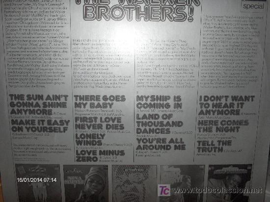 Discos de vinilo: THE WALKER BROTHES ------ ATTENTION - Foto 2