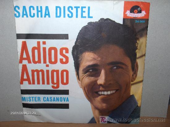Discos de vinilo: SACHA DISTEL ----ADIOS AMIGO - Foto 1