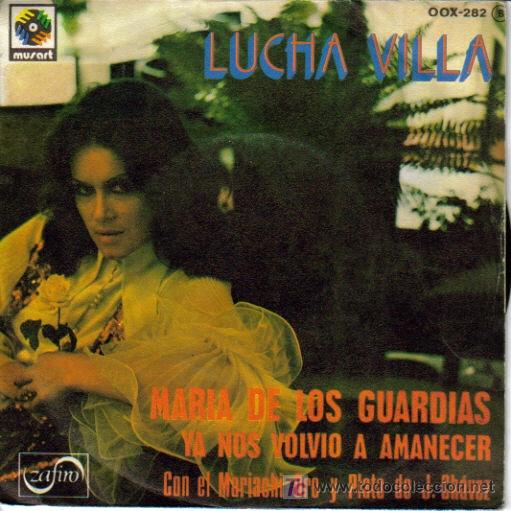 Disques de vinyle: LUCHA VILLA-MARIA DE LOS GUARDIAS + YA NOS VOLVIO A AMANECER SINGLE 1975 ZAFIRO PROMOCIONAL EX-EX