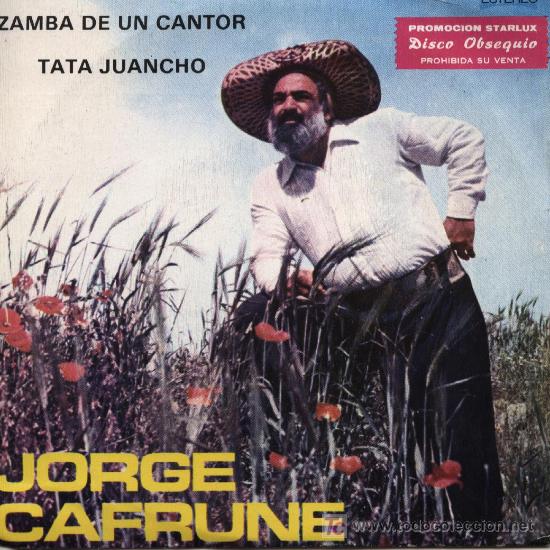 Discos de vinilo: Jorge Cafrune  -  Zamba de un cantor - Foto 1