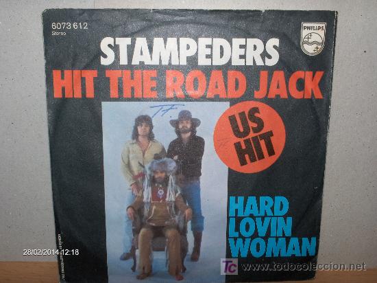 Discos de vinilo: STAMPEDERS ---- HIT THE ROAD JACK - Foto 1