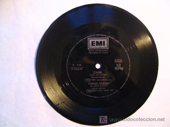 Discos de vinilo: FLEXI DISC : CASAL / DURAN DURAN . EMI 1981 - Foto 1