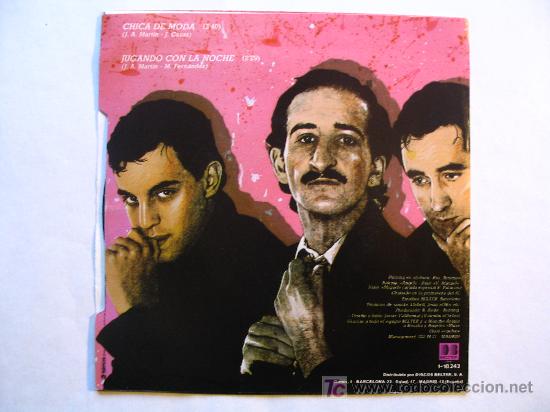 Discos de vinilo: BURNING - CHICA DE MODA / JUGANDO CON LA NOCHE - BELTER 1982 - Foto 2