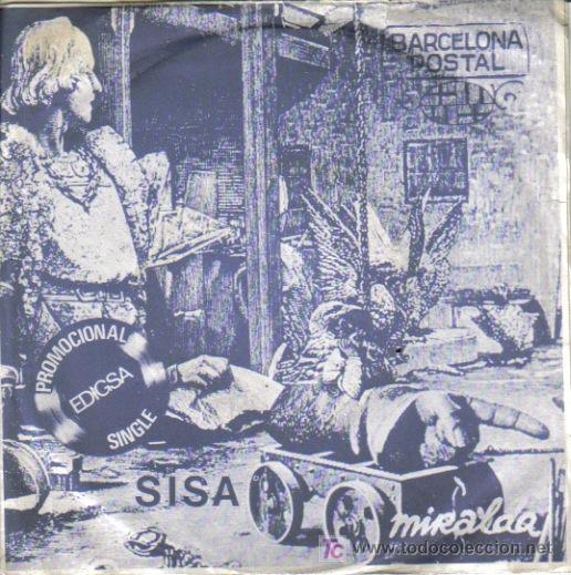 Disques de vinyle: SISA-BARCELONA POASTAL + BARCELONA AMANETE DEL MAR SINGLE EDITADO POR EDIGSA EN 1982 B-B