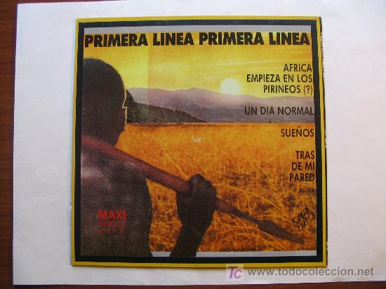 Discos de vinilo: PRIMERA LINEA - AFRICA EMPIEZA EN LOS PIRINEOS - GIRA 1985 - Foto 2 - 27433213