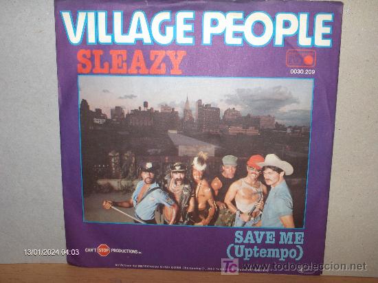 Discos de vinilo: VILLAGE PEOPLE -- SLEAZY - Foto 1