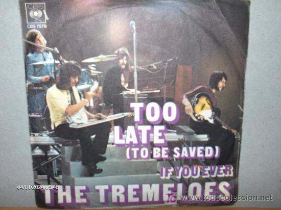 Discos de vinilo: THE TREMELOES ---- TOO LATE - Foto 1