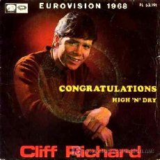 Discos de vinilo: CLIFF RICHARD ··· CONGRATULATION / HIGH'N'DRY - (SINGLE 45 RPM). Lote 20517365
