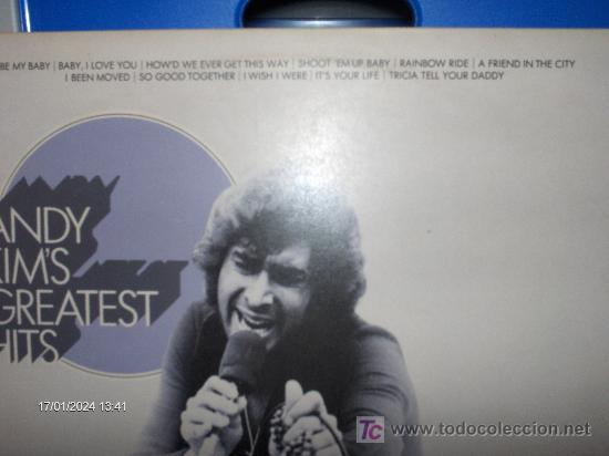 Discos de vinilo: ANDY KIM ---- GREATEST HITS - Foto 2