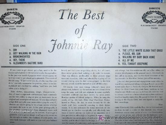 Discos de vinilo: JOHNNIE RAY ---- THE BEST OF - Foto 2