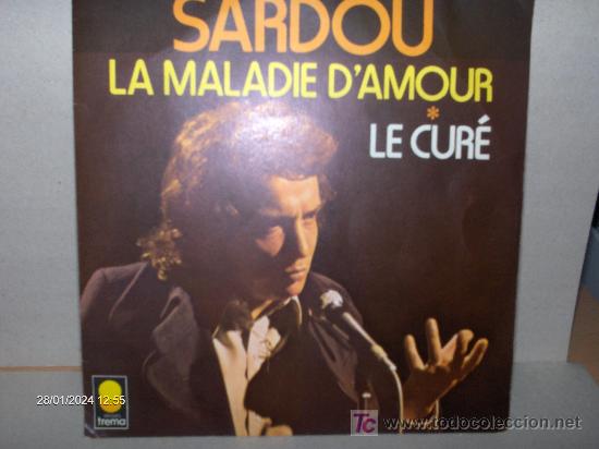 Discos de vinilo: SARDOU ---- LA MALADIE D&acute;AMOUR - Foto 1