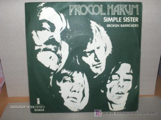 Discos de vinilo: PROCOL HARUM ---- SIMPLE SISTER - Foto 1