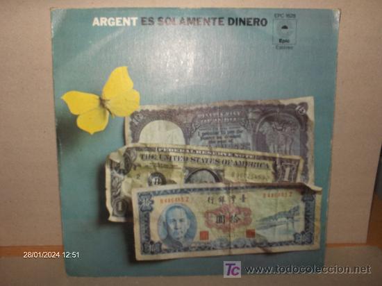 Discos de vinilo: ARGENT ---- IT&acute;S ONLY MONEY - Foto 1