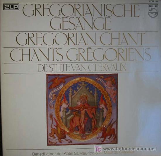 Discos de vinilo: GREGORIANISCHE GES&Auml;NGE, GREGORIAN CHANT, CHANTS GR&Eacute;GORIENS. DE STILTE VAN CLERVAUX. - Foto 1