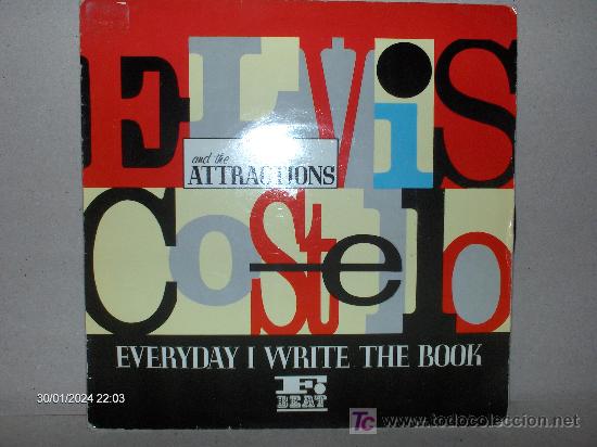 Discos de vinilo: ELVIS COSTELLO ----- EVERYDAY I WRITE THE BOOK - Foto 1
