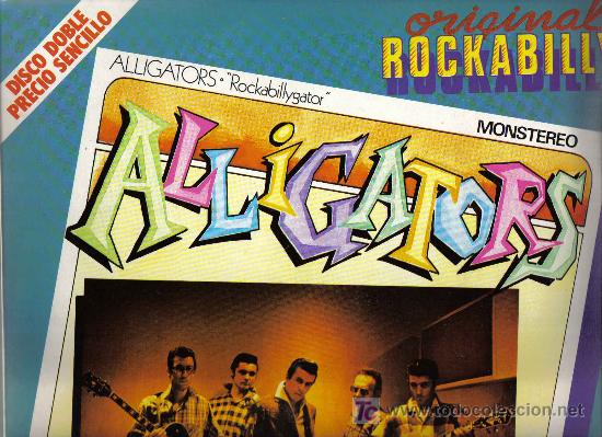 Discos de vinilo: Doble lp Rockabilly : ALLIGATORS & CHRIS EVANS - Foto 1